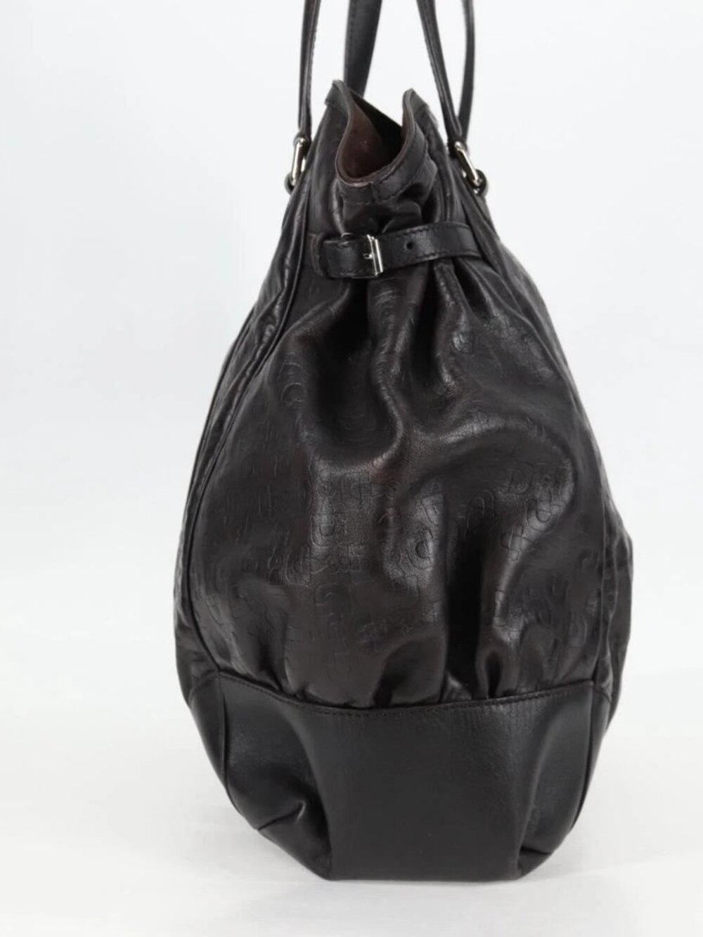 GUCCI Shoulder Bag Leather Black Silver - Picture 7 of 16